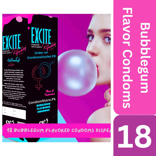 Bubblegum Flavored Condoms | Fun Dispenser Pack