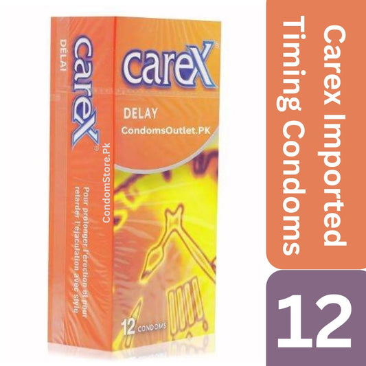 Carex Delay Condoms for Extended Performance | 12-Pack