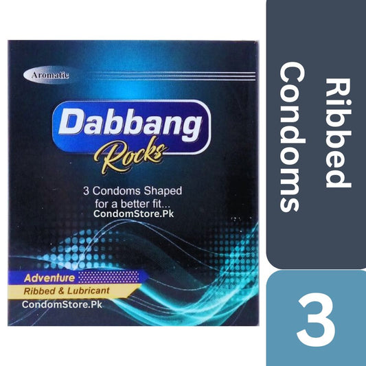 Dabbang Ribbed Condoms 3s
