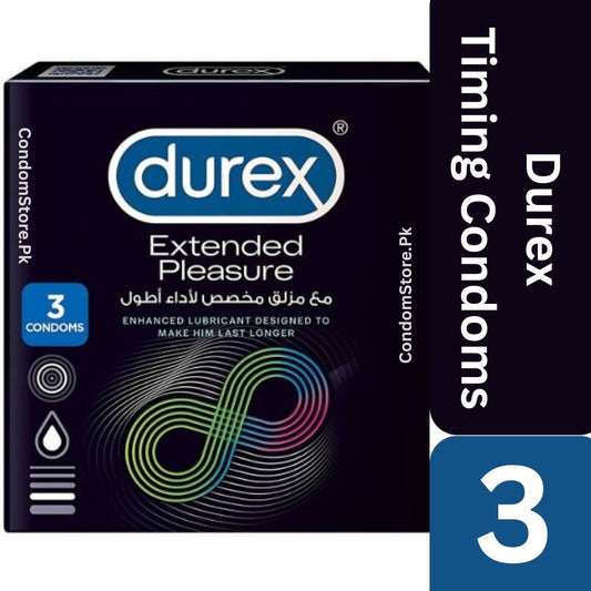 Durex Extended Pleasure (Timing) Condoms - 3 Pack