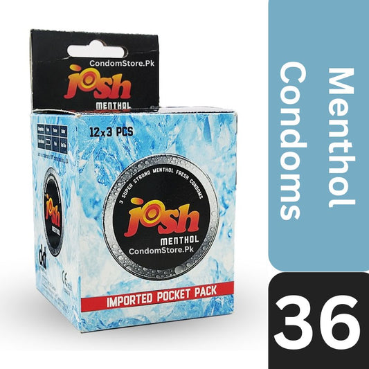 Josh Menthol Cooling Condoms | Dispenser Pack