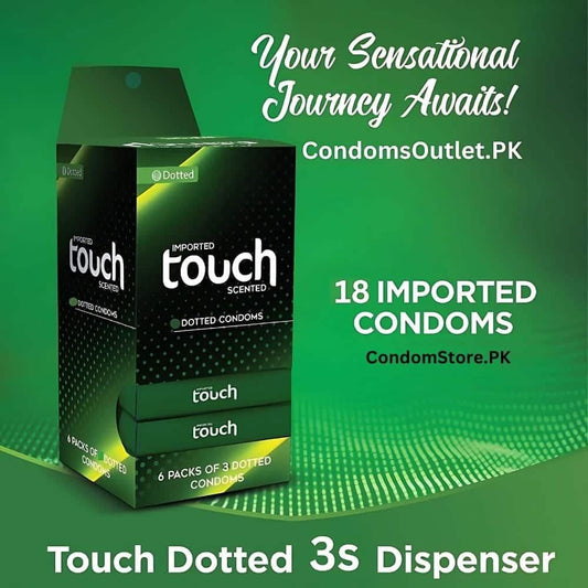 Touch Dotted Condoms Dispenser 3s